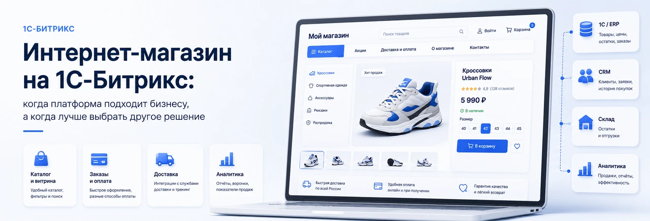 Ecommerce on 1C-Bitrix: when the platform makes sense