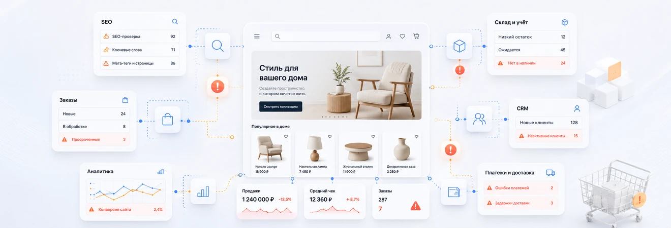 Ecommerce development mistakes that break sales SEO and accounting