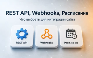 REST API, webhooks или обмен по расписанию
