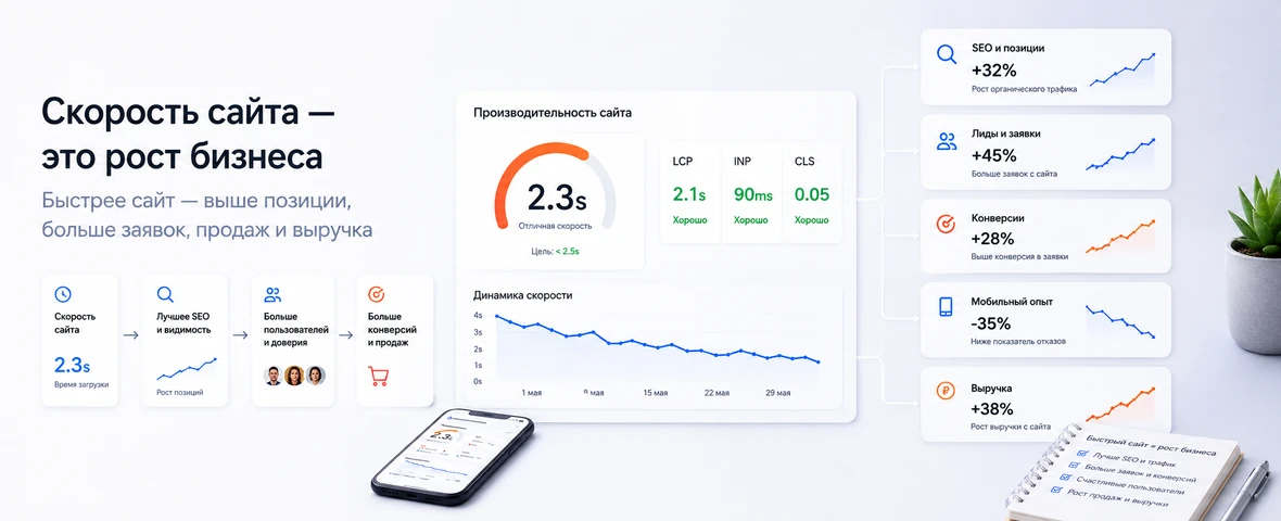 The impact of site speed on SEO, enquiries, shopping cart, mobile users, advertising and sales